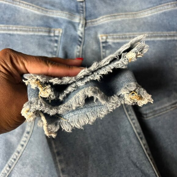 🟣🟣🟣 FREE PEOPLE "We The Free" Raw Hem Skinny High Rise Jeans - Picture 5 of 12